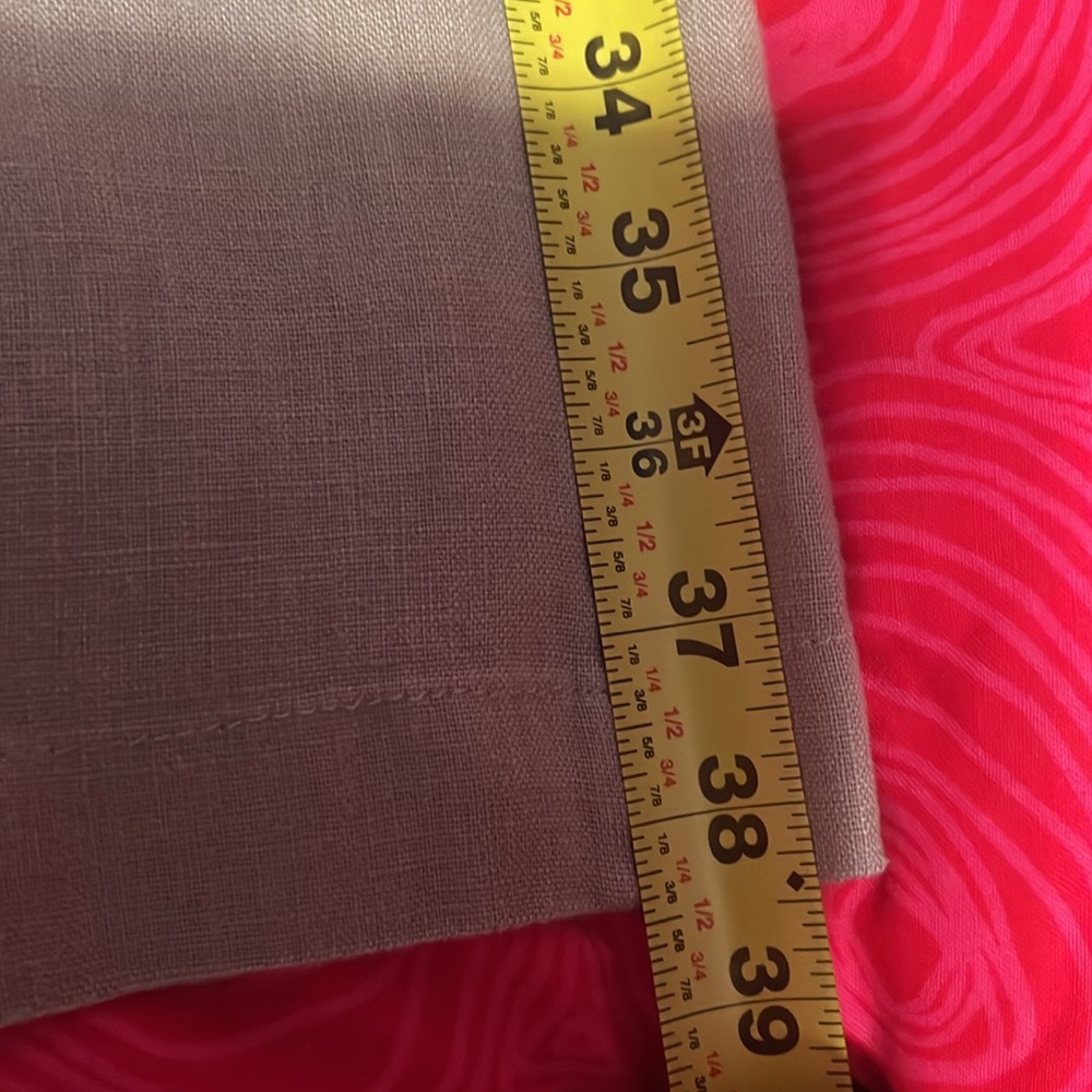 Linen light color wide leg pants - Picture 11 of 12